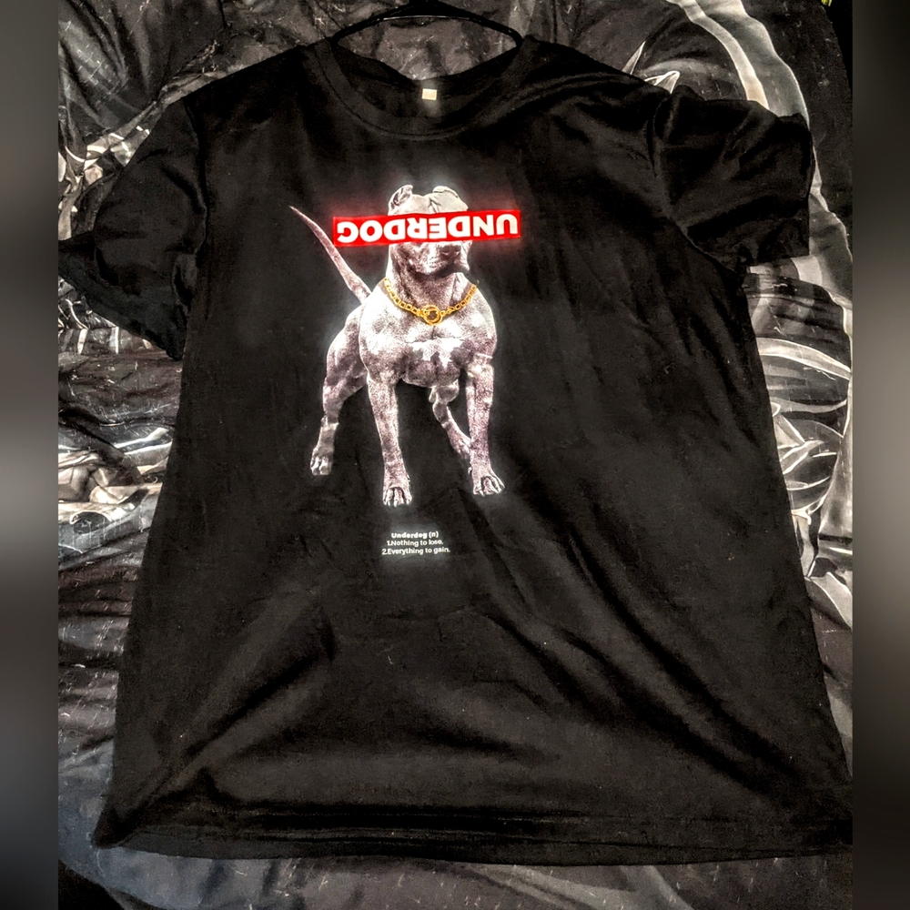 Under Dog Black Oversize Tshirt